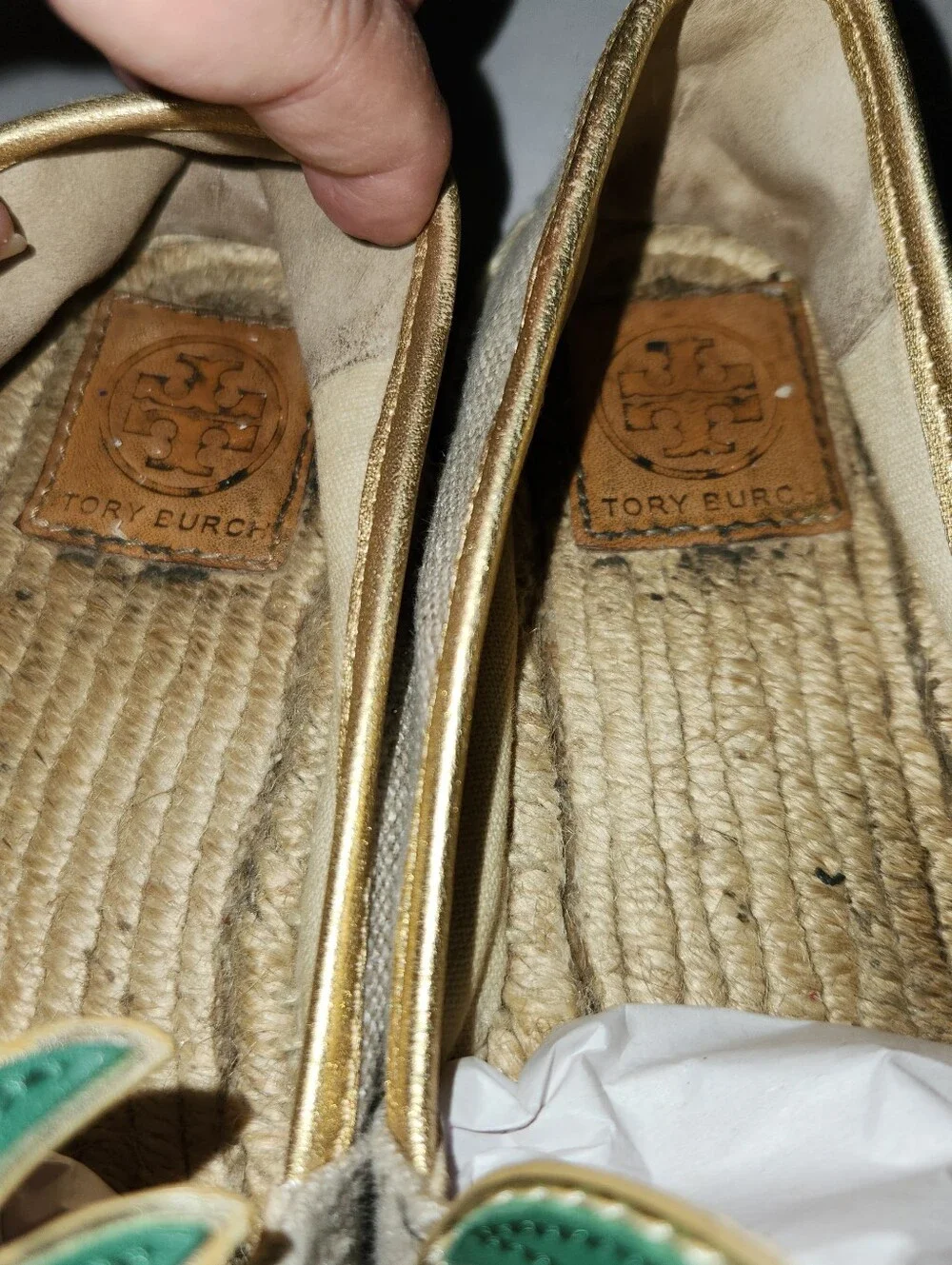 Tory Burch Espadrilles Pineapple and Palm 6.5